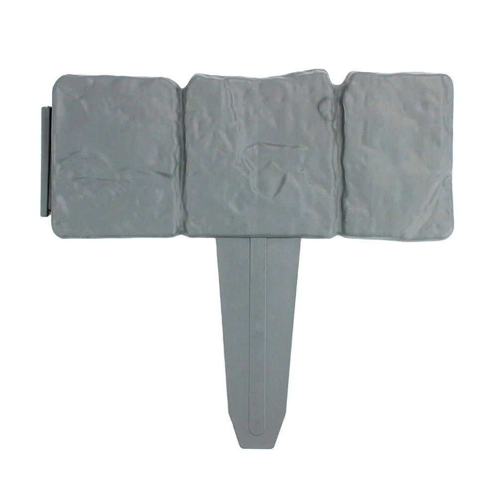 Valla de jardín de plástico, bordes de fácil montaje para plantas, decoraciones para Borde de cama de flores, valla plegable de Pvc, 20 Uds.