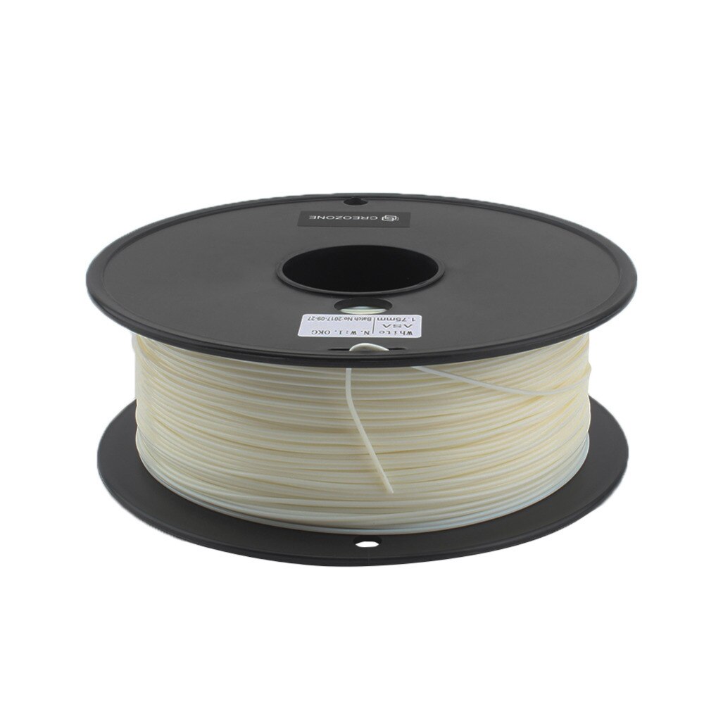 ASA Filament Water/UV Resistant 3D Printer Filament Higher Rigidity Than ABS White Color PVB TPU TPE PVA PA PETG HIPS