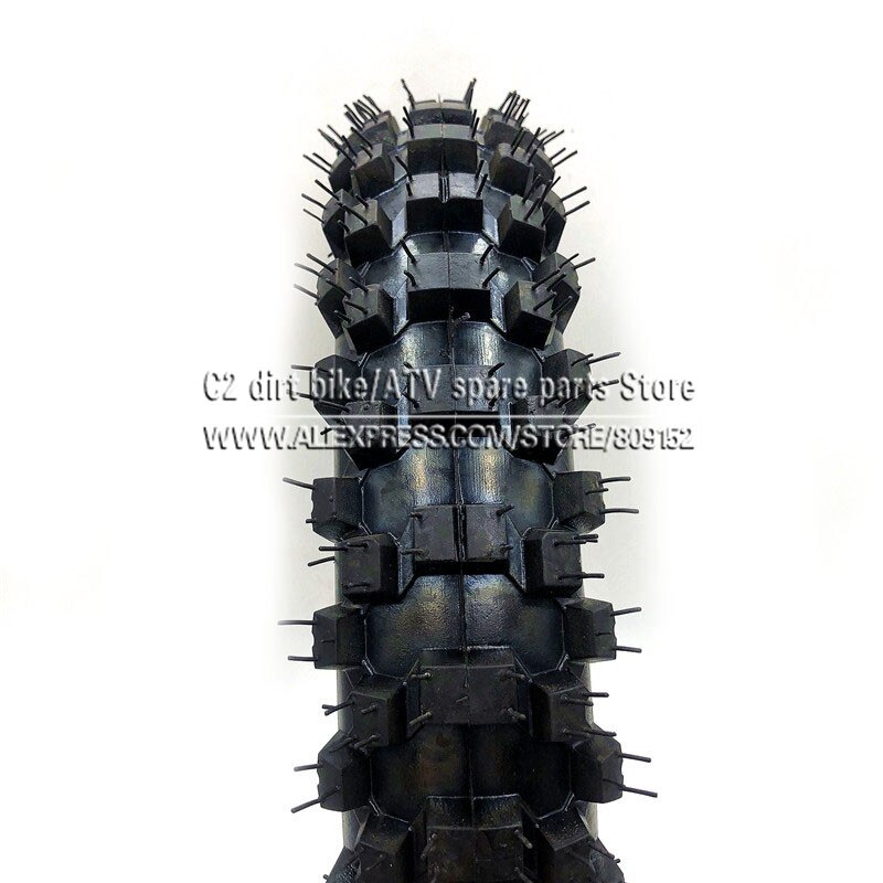 Pneu hors route 80/100-12 avec chambre à air 3.00-12 pour Dirt Pit Bike Motocross hors route moto 12 pouces roue arrière