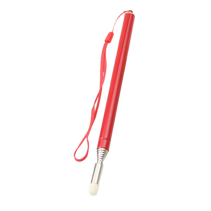 Telescopische Leraren Pointers Rvs Intrekbare Pointer Handheld Presenter Klaslokaal Whiteboard Pointers (Golden): Rood
