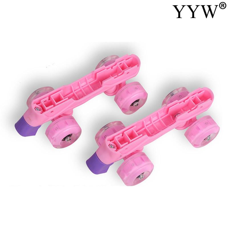 Children Roller Skates Outdoor Beginner Sliding Quad Sneakers 4 Wheels 2 Row Line Gym Sports Skating Shoes Girls Women Kids