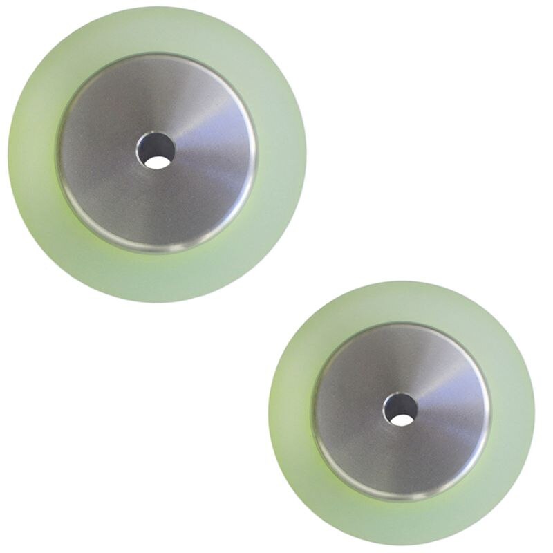 Roue de mesure pour codeur rotatif, HLZS-2 Mm et 100Mm, en aluminium et polyuréthane, 200 pièces