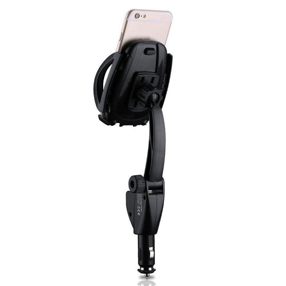 Phone Holder Accessories Dual USB Durable Universal Practical Portable Charger Multifunction Mount Stand Car 360 Degree