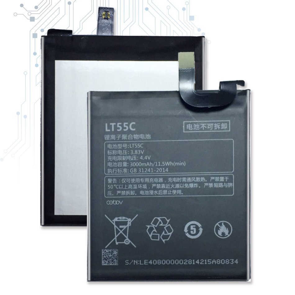 LT55C Für LeEco Letv Le Telefon 1S X500 eins S MT6795 5.5 "X500 X507 X509 X501 X502 Handy, Mobiltelefon telefon Ersatz Batterie LT55C 3000mAh