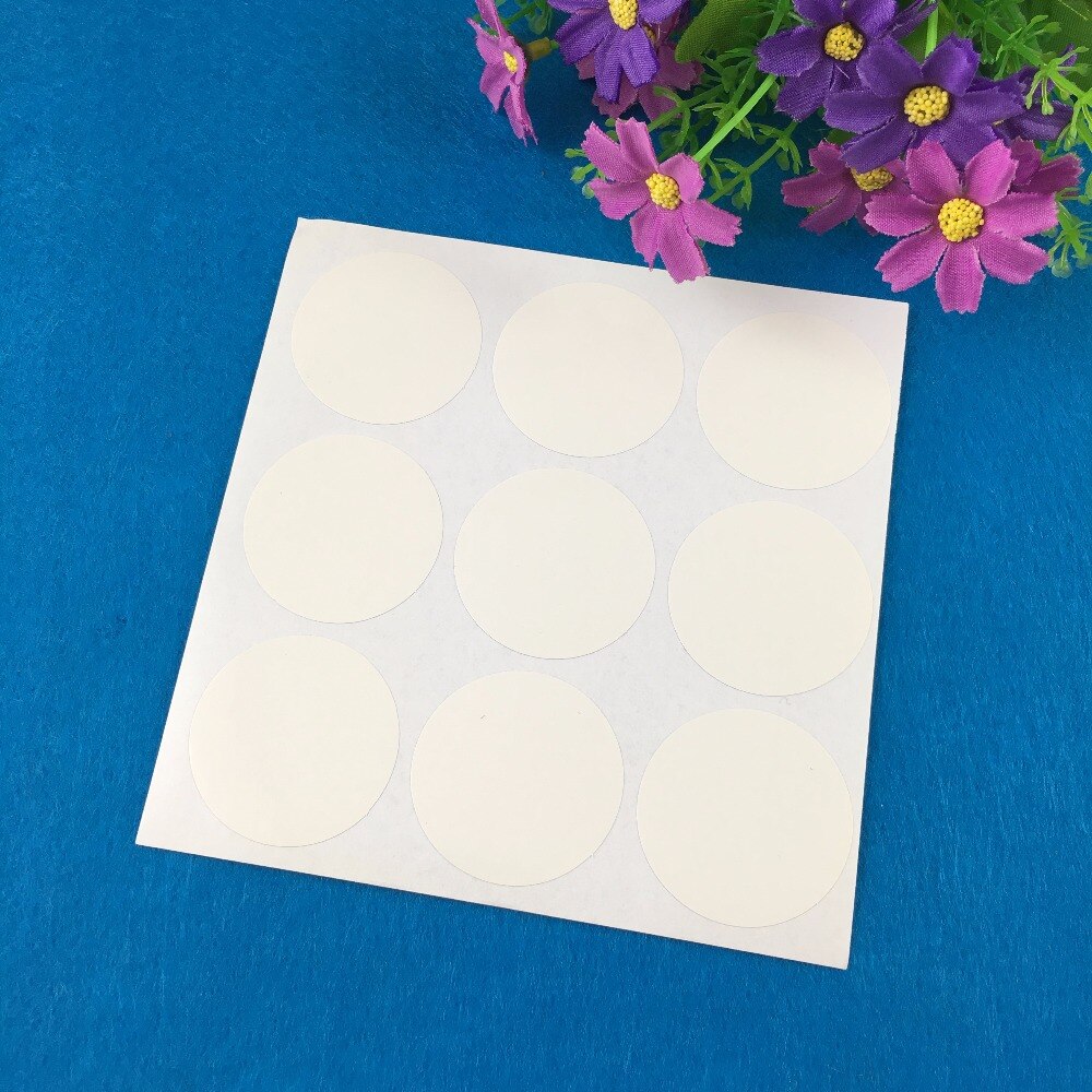 300PCS/Lot 4cm Round White Labels Paper Blank Sticker Labels Self-Adhesive Stickers For Jewelry/Boxes/Baking/Bags/book/car/toys