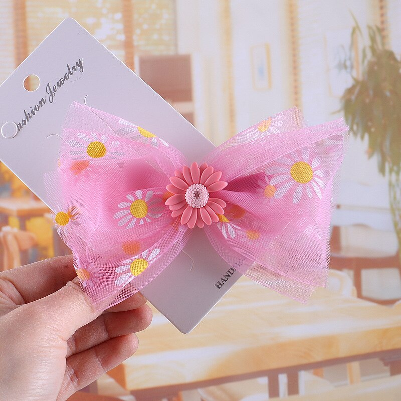 Gekleurde Garen Kinderen Haarspeld Super Grote Strik Pailletten Liefde Kids Hair Clips Baby Meisjes Haar Accessorie