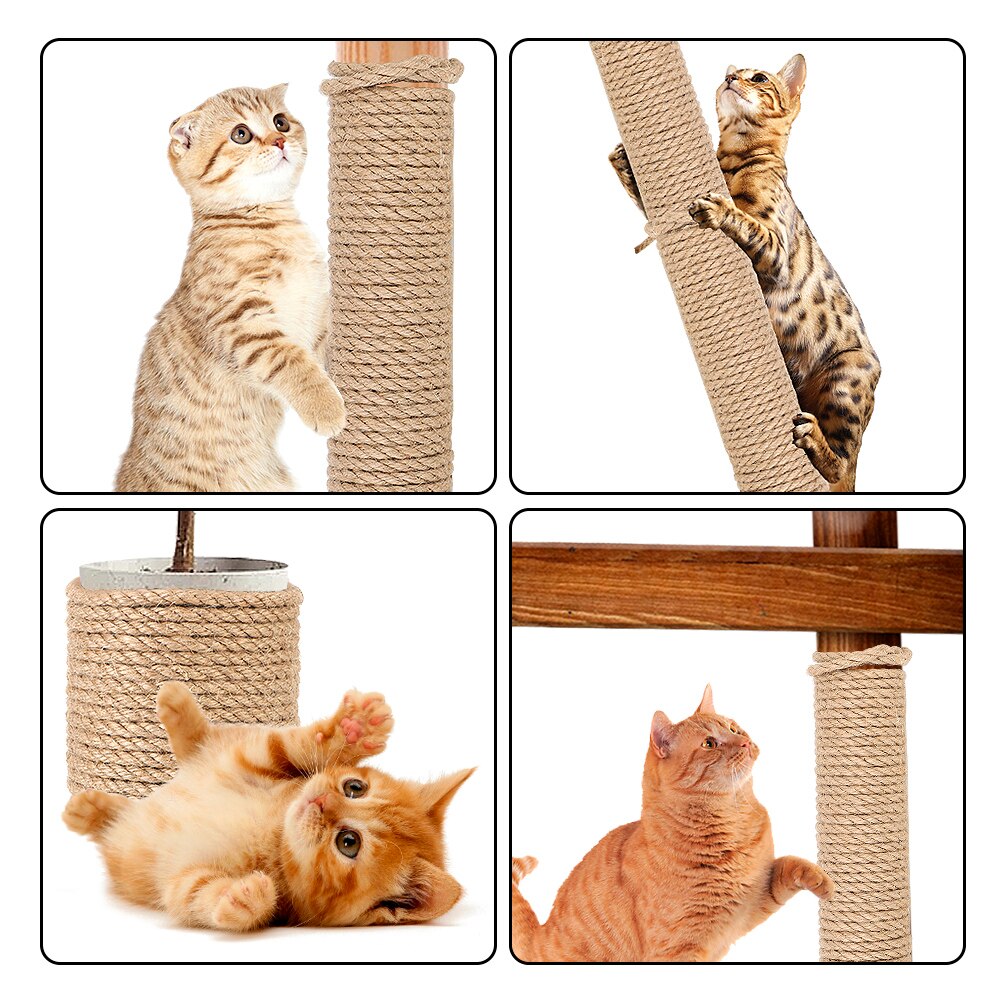 20M/50M/100M Natural Sisal Rope Cat Climbing Frame DIY Desk Legs Binding Rope Twine For Cat Sharpen Claw Scratching Post Toys