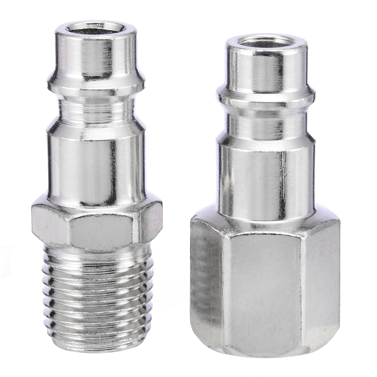 5pcs 1/4" Euro Air Line Hose Compressor Fittings Connector Male Quick Release Pneumatic Parts Plug Socket Connector