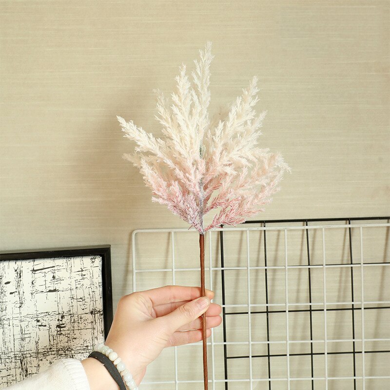 JAROWN Flocking Rime Flower Artificial Plant Wedding Decorations Flores Home Garden Decoration Mariage Sztuczne Kwiaty Flowers: D