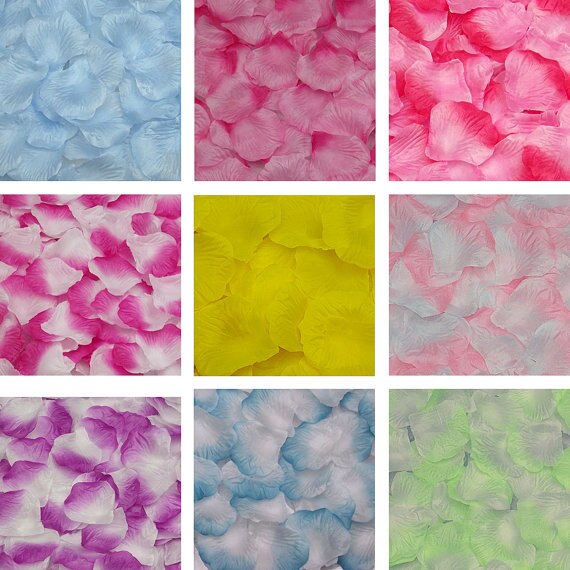 Wedding Rose Petals 100pcs/lot Decorations Flowers Polyester Wedding Rose Artificia bodas lote