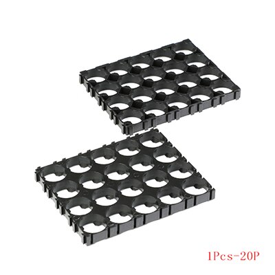 Soporte para baterías cilíndricas, caja de almacenamiento antivibración, 1/2/3/15/20P, 18650, 5 unidades: 1Pcs-20P