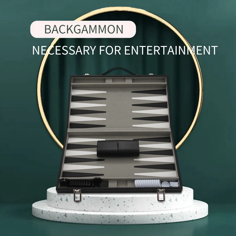 Backgammon Set - Classic 14.75 Inch Backgammon Sets for Adults Board Game for Antique Backgammon Set Set Family Game Set
