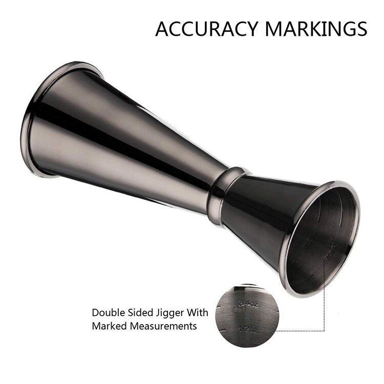 Herramienta de cóctel, vaso medidor de 30/60ml, barra de doble pared, Jigger Bar herramienta como acero inoxidable