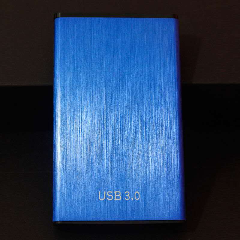 Aluminium Case Usb 3.0 Naar Sata Iii 2.5 "Externe Harde Schijf Behuizing Voor 7Mm En 9.5Mm 2.5 inch Sata Hdd/Ssd: Blue