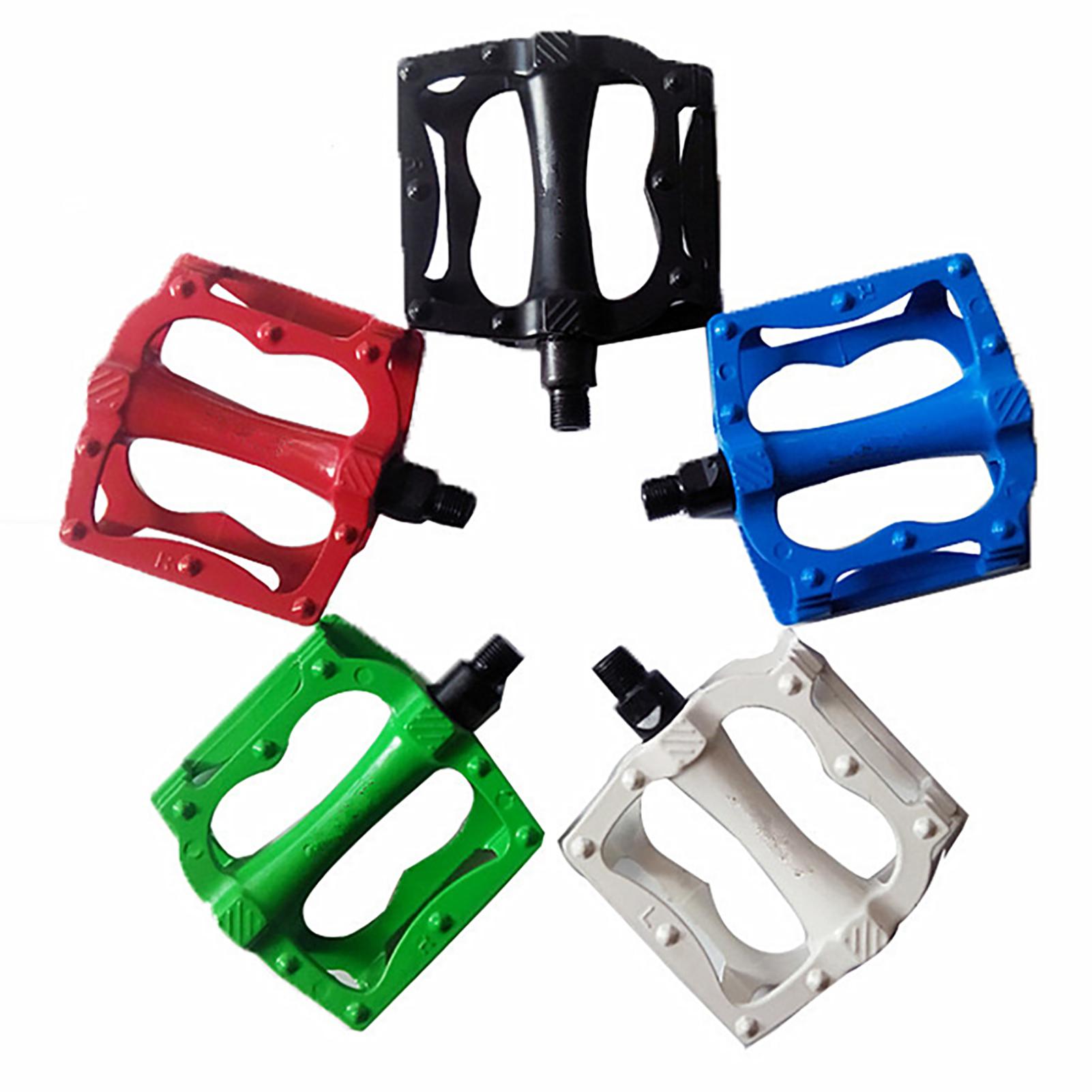 1 Pair Colourful Mountain Bike Fixed Cog Road Cycle Aluminum Pedal Bicycle Parts