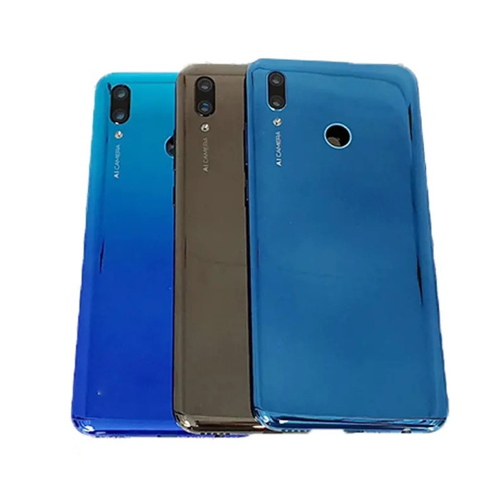 For Huawei P Smart Back Battery Cover Housing Chassis Back Cover With Power Volume Buttons+Back Camera Glass Lens