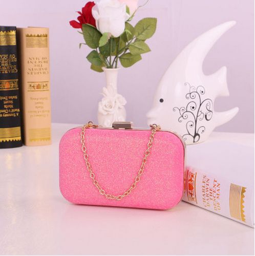 Women Bags Women'S Mini Evening Bag Clutch Banquet Bag Girls Shoulder Bag Women Messenger Crossbody Bag: Pink