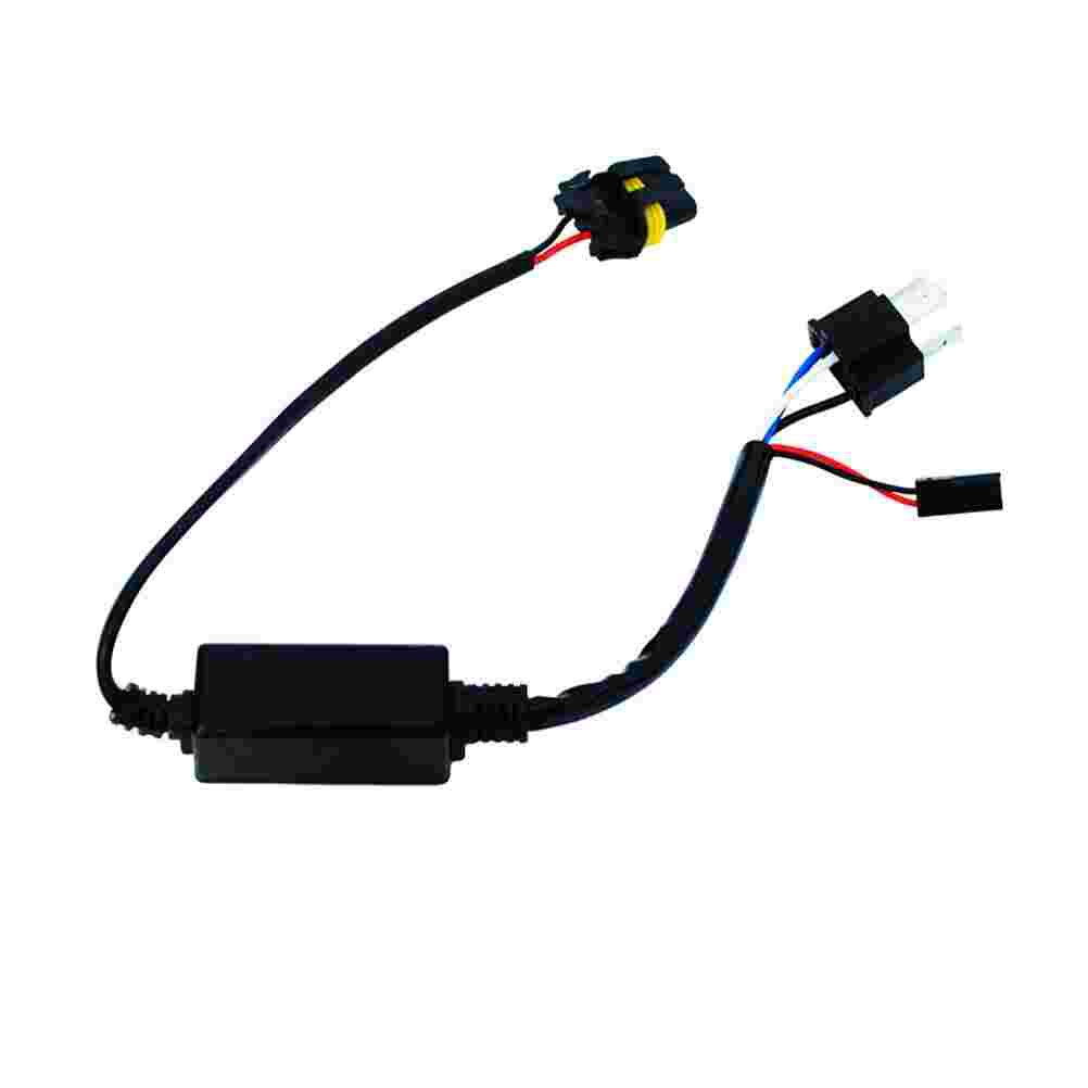 Wire Harness H4 Wire Harness HID Xenon Power Cable Connector Ballast Socket HID Wiring Adapter Conversion Kit High Low Connect