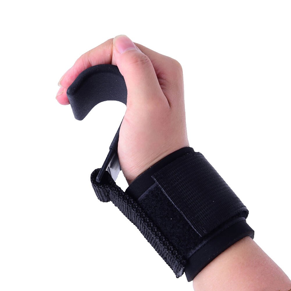 1 paar Fitnessstudio Fitness Gewichtheben Sport Anti-Schleudern Griff Riemen Haken Armbinde