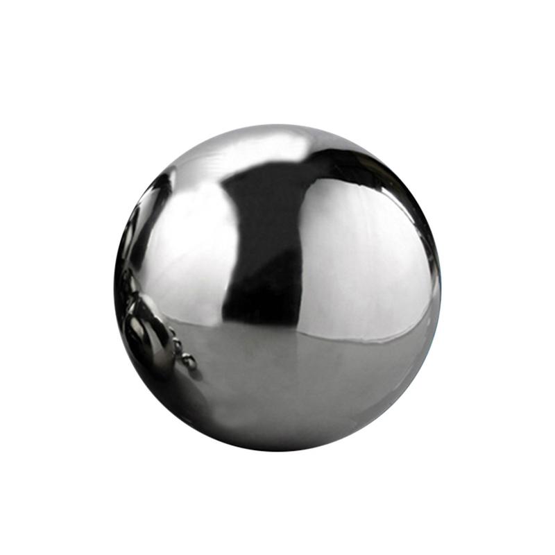 Esfera oca de aço inoxidável, ornamento para jardim, espelhamento e sem costura, para decoração de natal e ano novo