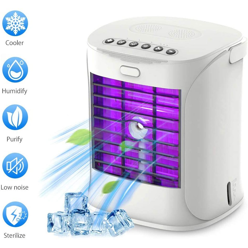 3 in 1 multifunctional Air Conditioner Fan Air Cooler With Water Tanks Home Desktop Mini Fans USB Charging Air Conditioning Fan
