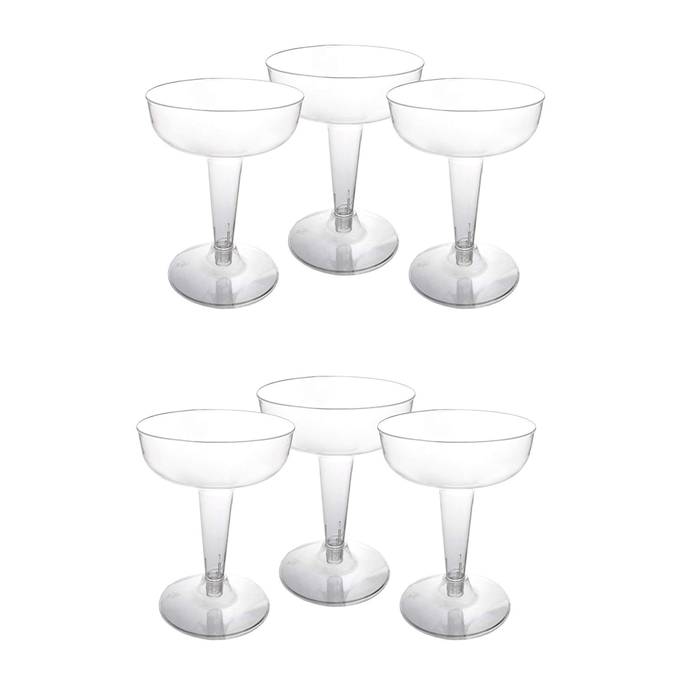 Home And Living Disposable Hard Plastic Martini Champagne Cocktail Cups For Parties Wedding