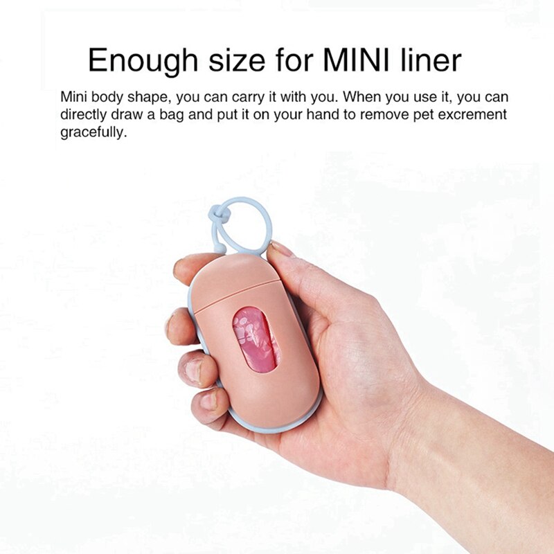 Plastic Pet Small Dog Outdoor Waste Poop Bag Bag Dispenser For Dog Poop Bags Bone Shape Dispenser Holder Pet Waste