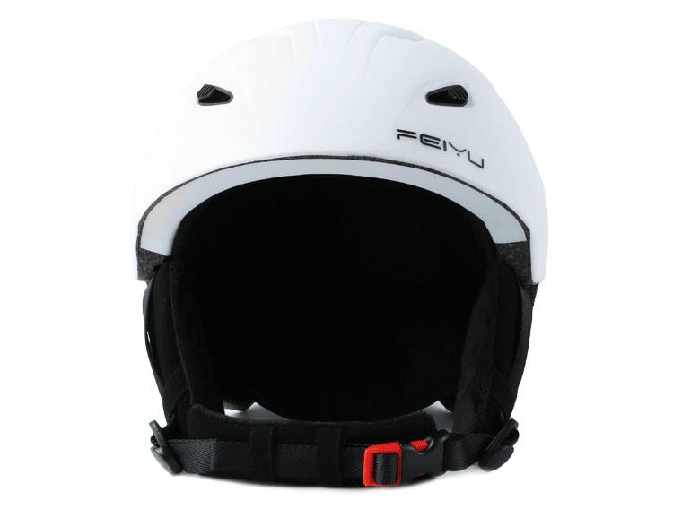 Vinter skihjelm til mænd og kvinder voksen ultralet varm sikkerheds hat pc integreret sne hjelm 55-61cm: Hvid / 55-58cm