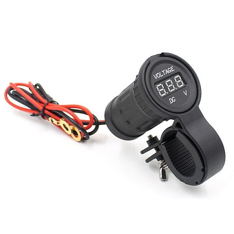 Uniwersalny obrotomierz robić motocykla woltomierz Guage (czarny)