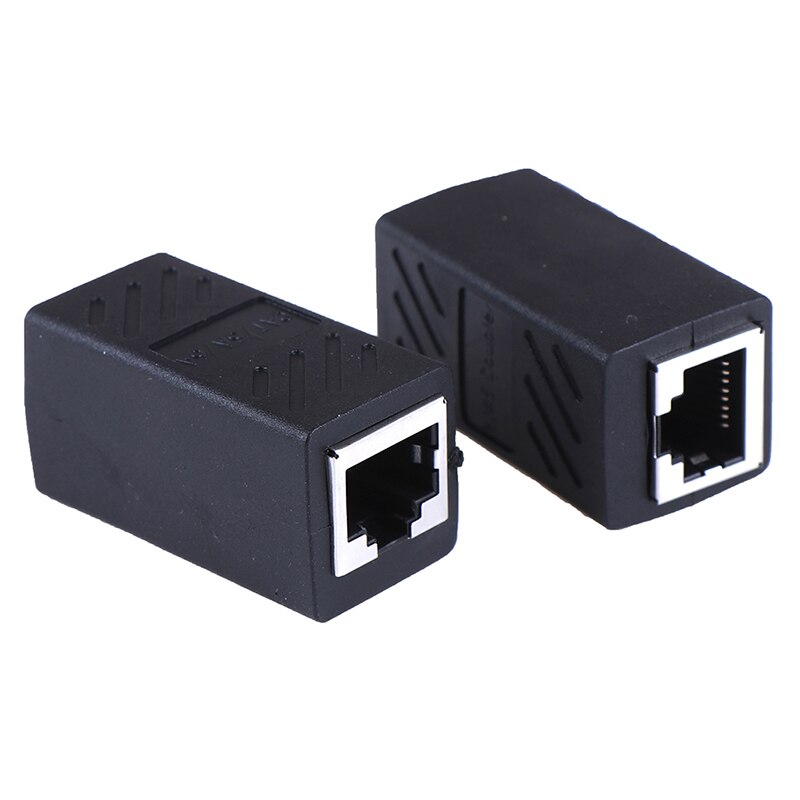 2Pack RJ45 Lan Connector Inline Cat7/Cat6/Cat5e Ethernet Kabel Extender Adapter