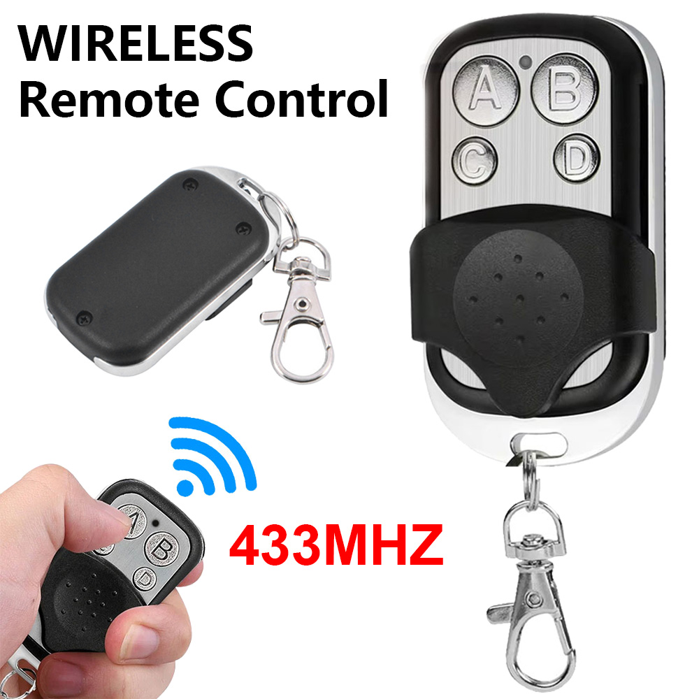 433MHZ Remote Control 4 Button Remote Controller Duplicator Universal Garage Door Opener Clone Rolling Code for Gate Garage Door