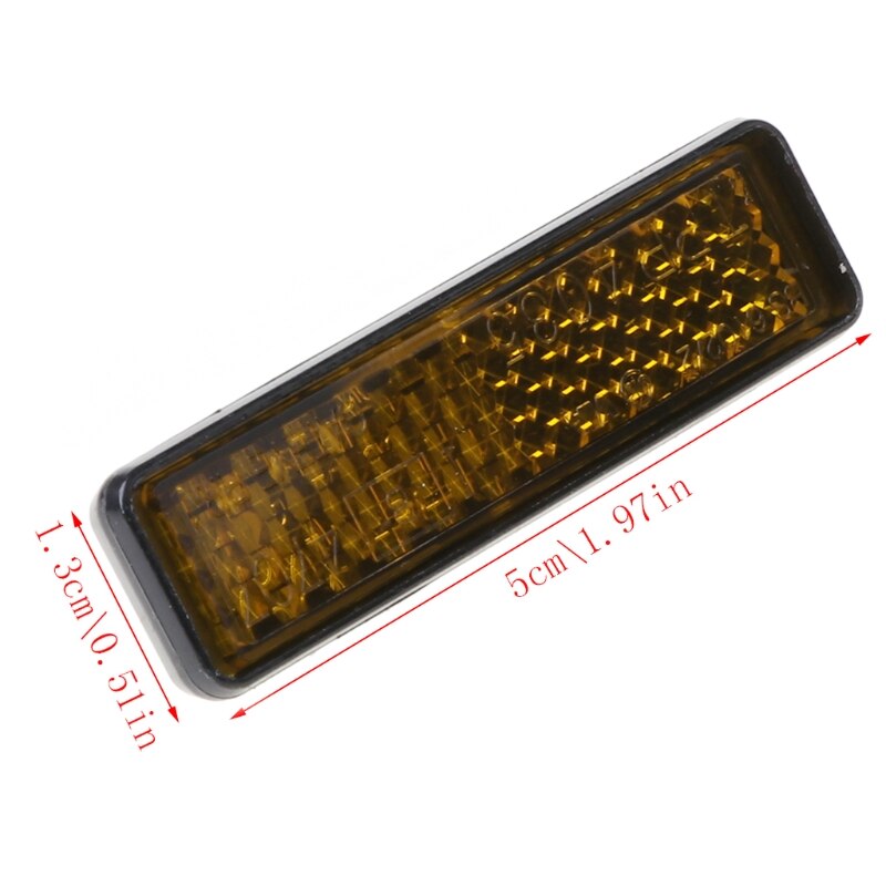 10 Pezzi Riflettori Per Pedali Per Bicicletta Da Premere Sulla Bici Per Avvertimento Notturno Riflettori~p146678862