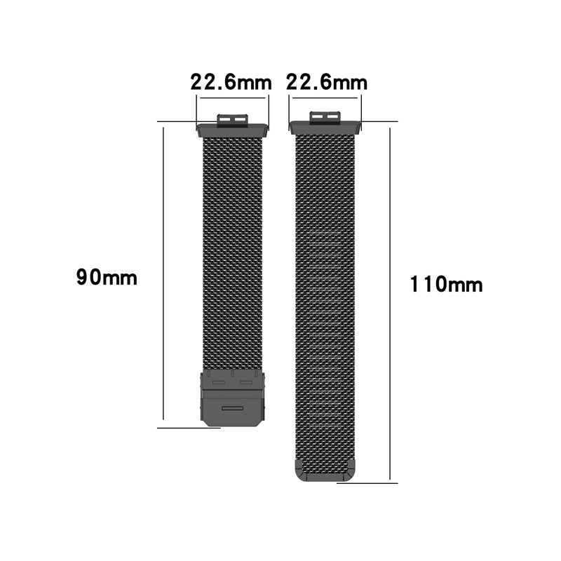 Pasek z pętlą magnetyczną robić zegarka Huawei pasuje robić paska pasek ze stali nierdzewnej metalowa bransoleta robić zegarka Huawei pasuje TIA-B09/TIA-B19