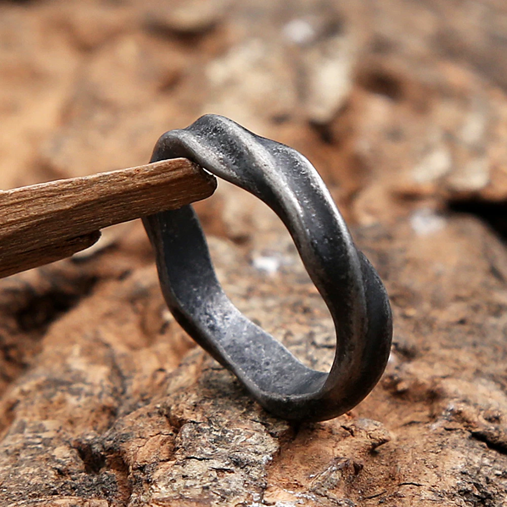 Anillos Mobius de acero inoxidable 316L de Punk, anillo de dedo Simple gótico Vintage para parejas para hombres y mujeres, joyería de motorista al por mayor: 6