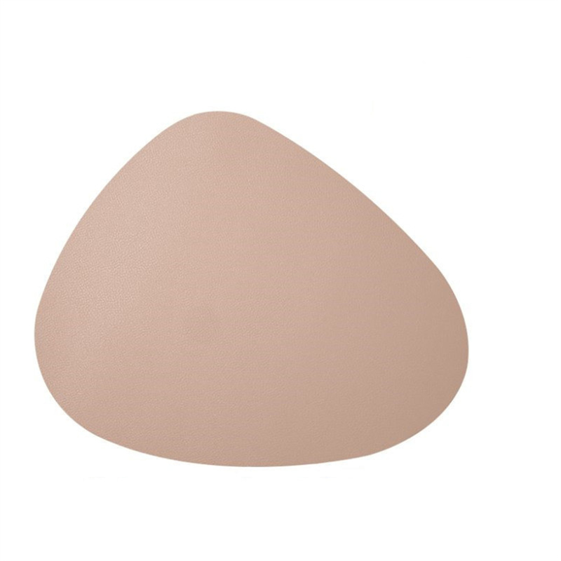 Conjunto de placemats de couro pu de formato irregular, à prova de óleo, à prova d'água, dupla face, para cozinha, mesas de bistrô, bares, cafeterias: Luz amarela