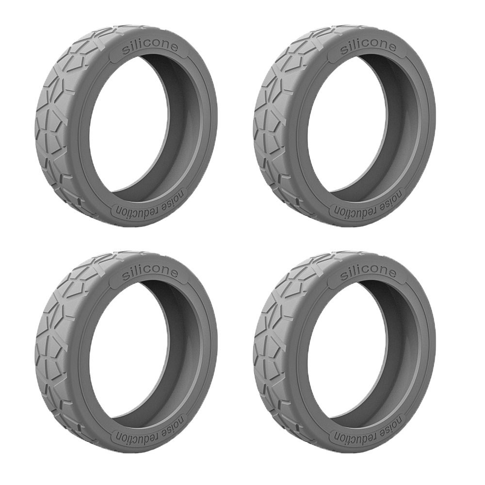 4/8 stücke 5cm Silikon Reisegepäck Caster Schuhe mit Silent Sound Koffer Räder Schutz abdeckung Trolley Box Rollen Abdeckung: WHITE