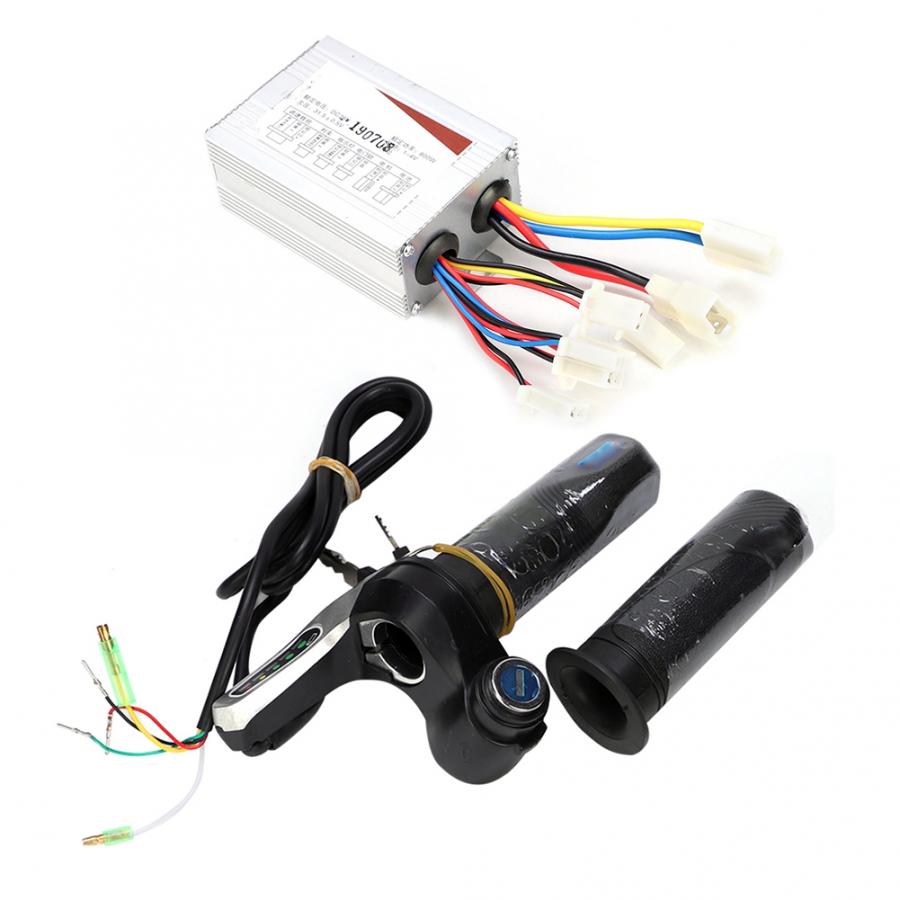 36V 800W Elektrische Fiets Controller met LED Gashendel Stuur Elektrische Fiets Scooter Motor E-bike Geborsteld controller