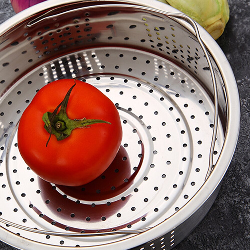Cesta de vapor para cocinar al vapor, práctico vaporizador económico de acero inoxidable, vajilla de cocina, accesorios de huevo de vegetales para Cocina
