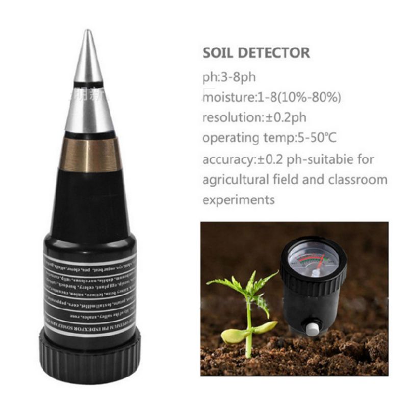 Two-in-One Soil Acidity Meter PH Value PH Tester Moisture Hygrometer Salinity High Sensitivity Soil Testing Equipment