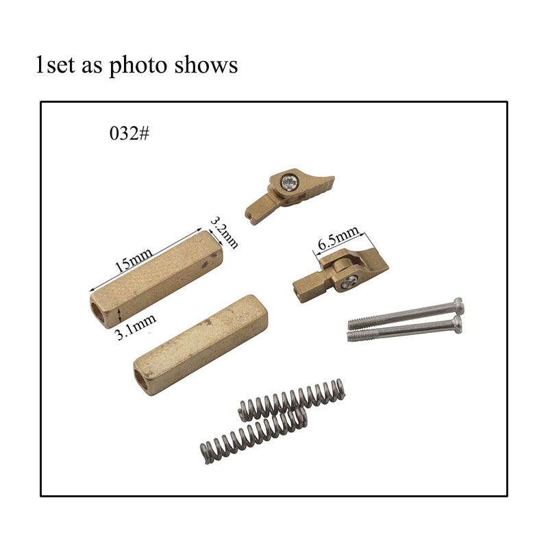 10Sets Glazen Reparatie Scharnier Accessoires Bril Veer Scharnier Reparatie Onderdelen 034 032 #: green