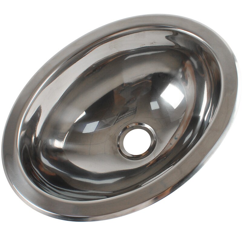 Boat RV Caravan Stainless Steel Hand Wash Basin Sink oval