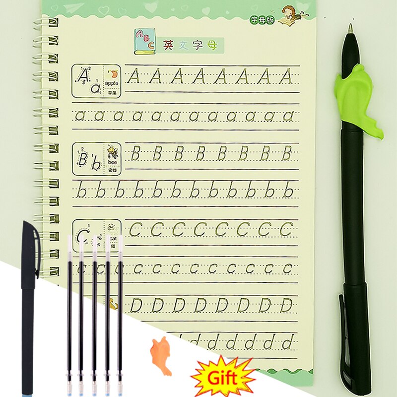 English Copybook Learning English Magic Practice Copybook Baby Copybook For Calligraphy Writing Kids English libros For Kids: Default Title