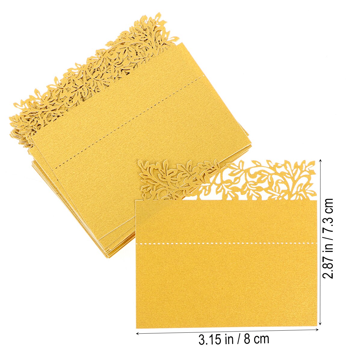 50PCS Paper White Table Card Heart Hollowed Table Namecard Table Cards Place Cards Wedding Guests Banquet Party Favors: Type J