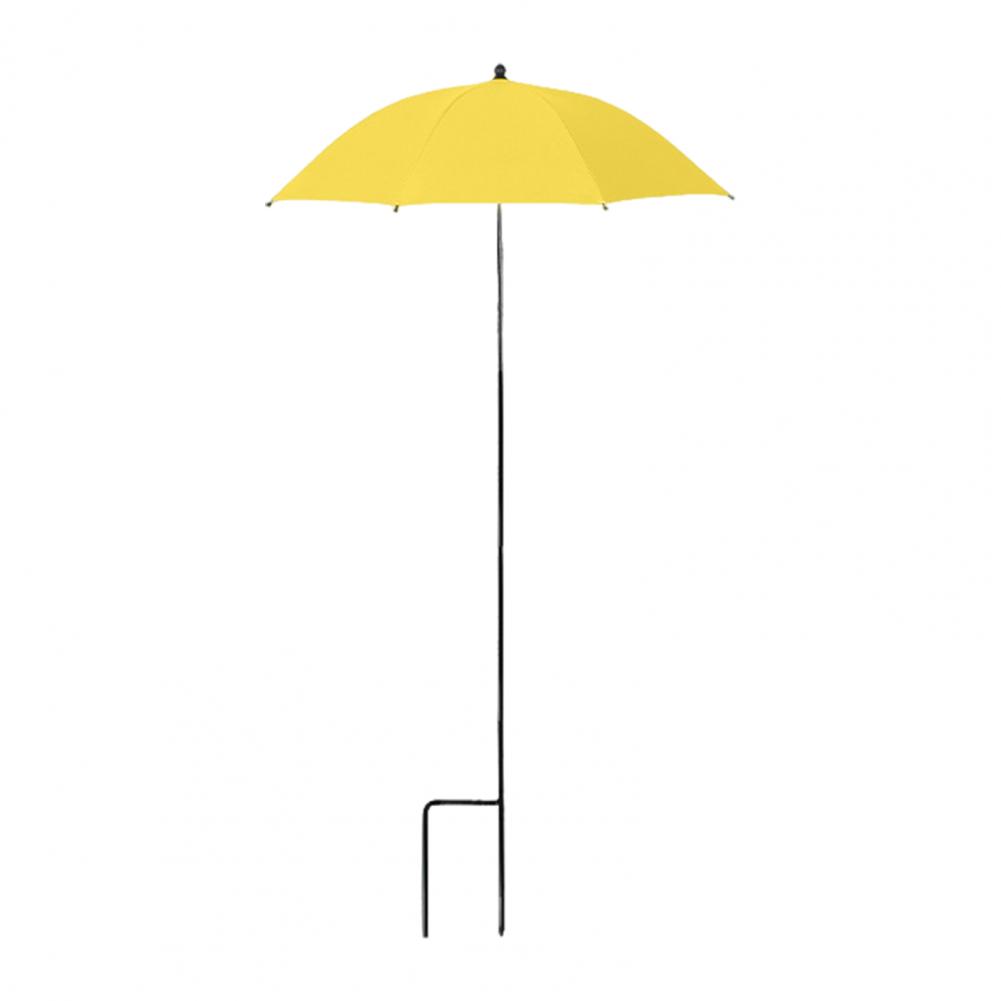 Højdejusterbar planteparasol med pæl, haveskygge, beskytter planter mod solen til potteplanter, blomsterbede til udendørs planter: Blå