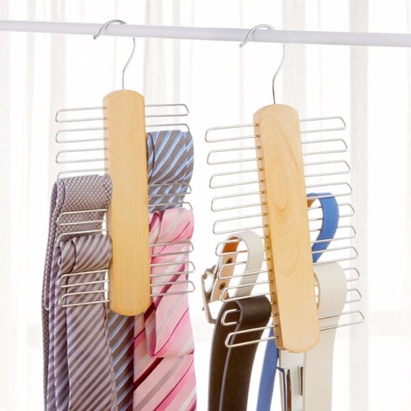 Winkel 20 Bar Houten Stropdas Hanger-Sjaals & Riem Rack Organiser