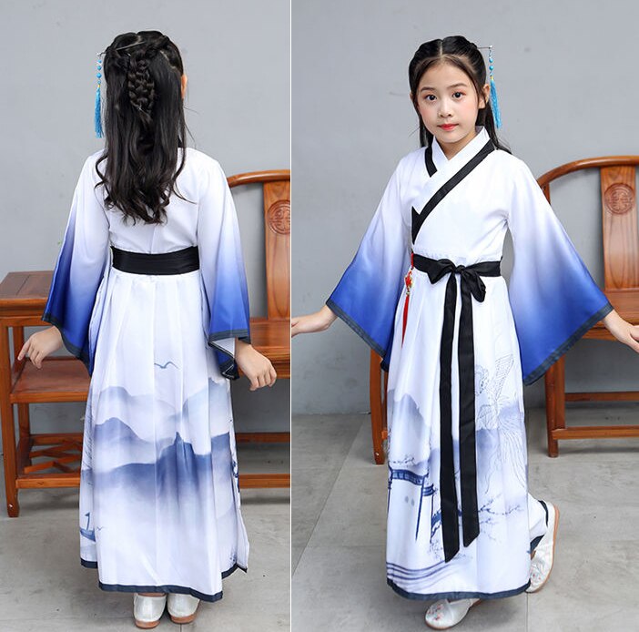 freundlicher Han Fu Traditionelle Chinesische Kleidung für Jungen und Mädchen Jünger der Chinesischen Jahrgang freundlicher Festival Kleidung