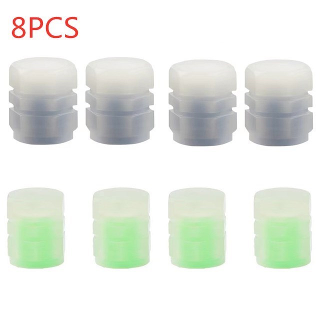 Bouchons de Valve lumineux Fluorescent rouge nuit brillant voiture moto roue de vélo style moyeu de pneu bouchon universel décor: Or