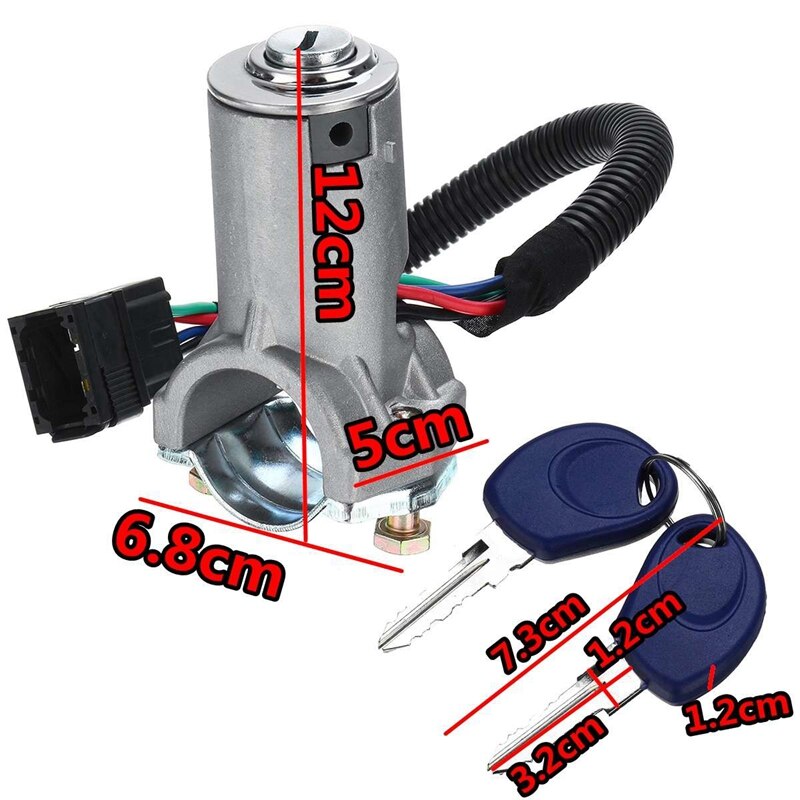 Auto Contactslot Vat Deur Slot Met 2 Sleutels Voor Iveco Daily 2006 2007 A2996075 2996076