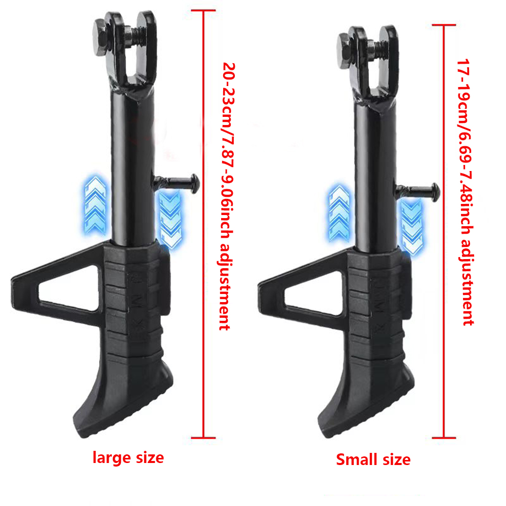 Tripé universal ajustável para motocicleta, suporte lateral de liga antiderrapante para estacionamento, scooter elétrica, dit pit bike