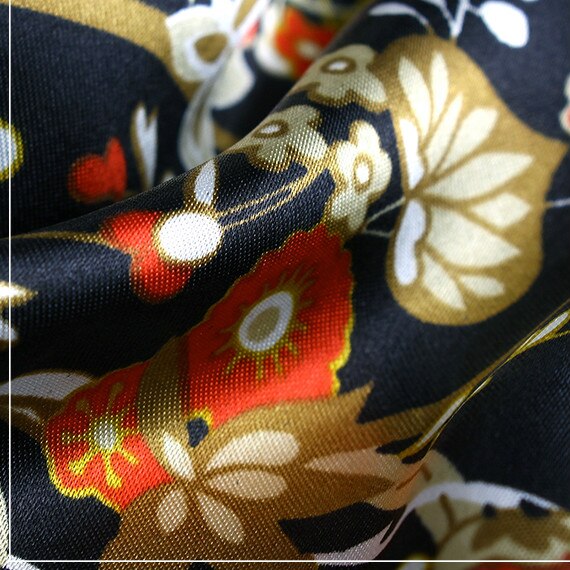 150cm satin stof udskrivning hanfu cheongsam stof tøjkasse dekoration frakke foring stof tørklæder tørklæde gør-det-selv klud